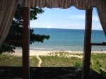 Views of Lake Michigan from the queen bedroom